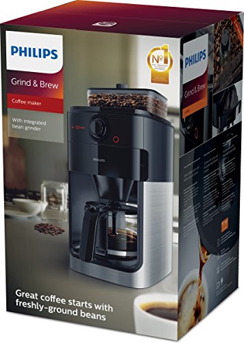 Philips HD7765/00 Grind&Brew Filter- Kaffeemaschine, Einzelbohnenbehälter, schwarz/metall - 6
