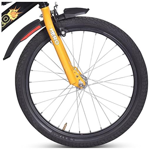 Hero Blast 20T Kids Cycle with mudgaurds | Black | Easy Self assembly | Cycle for age 7 to 10 years boys and girls 12 Inches, Rigid - Image 6