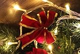 Lichterkette LED 100er Innen Warmweiss Romantisch Strombetrieben Transparent EU-Stecker fuerr Zimmer Bett Hochzeit Party Schlafzimmer Weihnachten Tannenbaum 220V-8 Funktiontyp-Memory-Verlaengerbar ANKOUJA Party Licherkette - 3