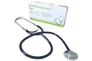 SOLUTIONTONIC Blue stethoscope high quality, experience the best, clear and accurate auscultation, perfect for medical professionals! Hospital or home tool.