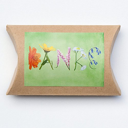Blumensamen "Danke" im Geschenkkarton, Wildblumenwiese Mischung