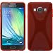 Produktbild PhoneNatic Case für Samsung Galaxy A3 (A300) Hülle Silikon rot X-Style Cover Galaxy A3 (A300) Tasche + 2 Schutzfolien