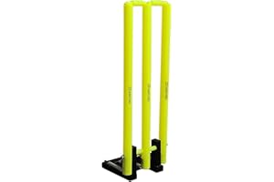 22YardsPro Cricket Wickets with Bails & Metal Base – Durable & Weather-Resistant Cricket Stumps Set for Training & Matches