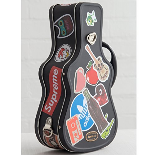 SUCK UK SK LUNCHGUITAR1 Lunchbox „Gitarre“, Zinn, schwarz, 15.5 x 28 x 8.1 cm - 5