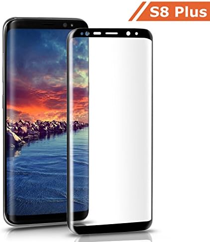Galaxy S8 Plus Screen Protector, Everdigi Samsung Galaxy S8 Plus Tempered Glass Screen Protector 3D Curved Full Covered Screen Protector Film (Black)