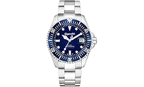 Gigandet Sea Ground&reg; Montre Homme Automatique Plong&eacute;e Analogique Bleu Argent G2-009