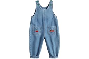 Boodtag Kids Toddler Girls Boys Denim Dungarees Jeans Overalls Bib Pants Trousers