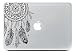 Produktbild Morbuy Haut Aufkleber Macbook Abnehmbare Kunst Kreative Anti-Kratzer Beschichtung Haut Vinyl Schutzaufkleber (15 inch, Federn F)