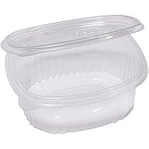 50 Vaschette Alimenti 750cc In PET Con Coperchio - Ovali, Trasparenti, Chiusura Ermetica, Made In Italy - Foto 3