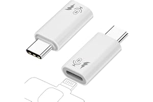 AreMe 2 Pack USB C to Lavalier Microphone Adapter, Type C Male Converter for iPhone Wireless Lavalier Microphone, iPhone 16/15 Series, iPad Air/Pro, Not for Headphone and Data