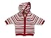 Jacky girl's hooded knit cardigan Mammoth, grape/stripe 2 years (92 cm) 292447