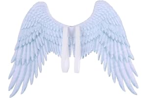 Proumhang Carnaval Mardi Gras Halloween Unisexe Costume d’Ange Blanc pour Enfant Noir Blanc Ailes d'ange Peinture sur Toile