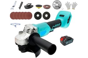 ANUPTTA Akku-Winkelschleifer, Ersatz für Makita Bürstenlo Trennschleifer Scheibe 125mm Schleifen mit 6000mAh Akku， Mehrere Zubehörteile ，zum Entfernen von Farbe und Mörtel, zum Schleifen, Schneiden
