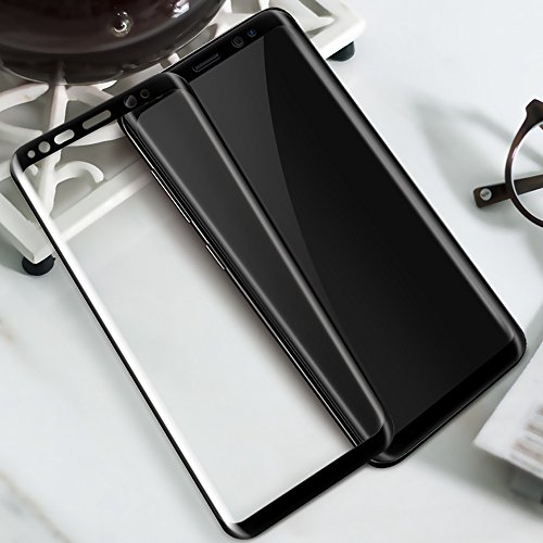 Galaxy S8 Plus Displayschutz, Samione 3D Full Coverage Screen Protector Galaxy S8 plus Displayschutz Schutzfolie Panzerglas Tempered Glass Hartglas für Samsung Galaxy S8 Plus – Schwarz(1 Pack) - 6