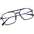 Peter Jones Unisex Square Blue light blocking Computer/Gaming Glasses (AG2811)