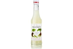 MONIN Sirop de Coco pour Café, Cappuccino et Chocolat Chaud - Arômes Naturels - 25cl