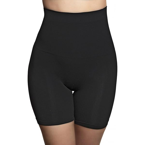 Bye Bra Unsichtbare Shapewear Shorts – Nahtlose Bauchkontrolle, Atmungsaktiv, Gegen Reibung, In Hautfarbe/Schwarz