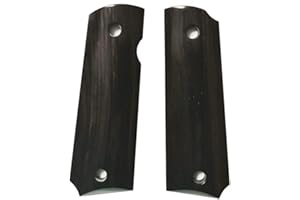 Aibote Naturale nero Ebanote Dimensione Piena 1911 Impugnature per Pistola Coltello per Pistola Personalizzato FAI DA TE Maniglie EDC Materiale Adatto Alla Maggior parte dei Modelli Standard 1911
