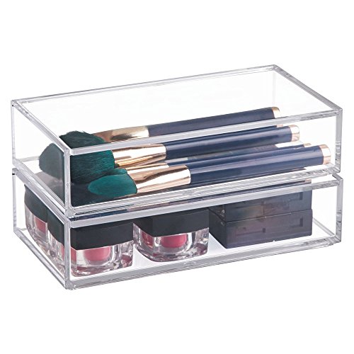Interdesign 39640EU Clarity Aufbewahrungsbox mit Deckel Groß, 5 cm Hoch, durchsichtig - 4