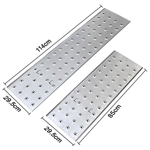 Yahee 470cm Mehrzweckleiter Anlegeleiter Klappleiter Gelenkleiter Leiter mit zwei Gerüstplattenset 6 in 1 Funktion - 7