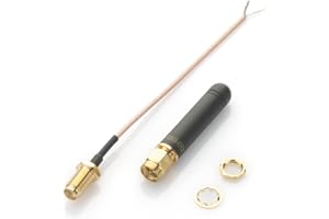 Technikkram 868 MHz Antenne SMA pour CCU3 CCU2 Raspberry Pi CUL USB CC1101 GSM ELV Kit RaspberryMatic pivCCU Homematic Fibaro Câble Pigtail mini Antenne 2,15dBi gerade