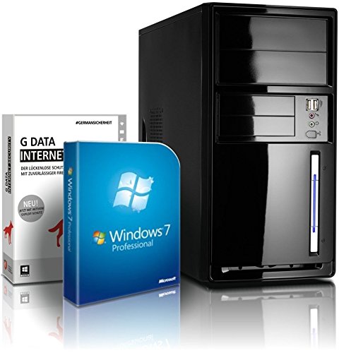shinobee Flüster-PC Intel Dual-Core Office/Multimedia PC Computer mit 3 Jahren Garantie! inkl. Windows7 Professional - INTEL Dual Core 2x2.58 GHz, 2GB DDR3 RAM, 320GB HDD, Intel HD Graphics, HDMI, VGA, DVD±RW, Office, USB 3.0 #4845