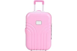 Zerodis Jouet Valise Bébé Valise Jouet en Plastique Mignon Roulement Valise Mini Boîte à Bagages pour Enfants Bébé Filles Enfants (Pink)