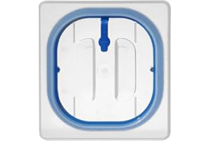 HENDI Couvercles gastronormes à fermeture hermétique - PP - GN 1/6 - Transparent - 176x162 mm