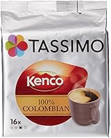 Tassimo Kenco Colombian Coffee Pods (Case of 5, Total 80 pods, 80 servings)