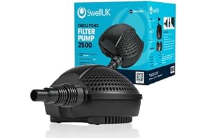Swell Pond Pump 2,500LPH Garden Pond Filter Pump with 3 Year Guarantee | Filter Pond Pump