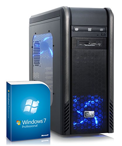 PC - CSL Speed A19954Pro (Core i7) - Gaming QuadCore! PC-System mit Intel Core i7-4790 4x 3600 MHz, 2000GB SATA, 16 GB DDR3, GeForce GT 730 4 GB, DVD-RW, CardReader, GigLAN, 7.1 Sound, USB 3.1, Windows 7 Professional