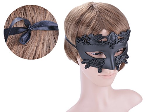 Coofit Mens Maskerade Maske Gesicht Griechischen und Römischen Stil Venezianische Halbmaske - 9