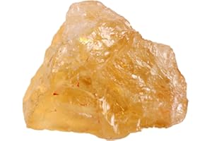 REAL-GEMS 100% Natural Citrine Rough Gemstone, Top Crystal EGL Certified 58.00 Ct Yellow Citrine Stone