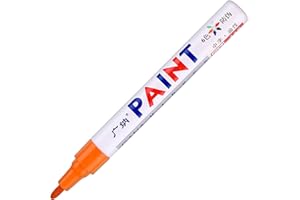 FGUUTYM 1 marqueur de peinture étanche pour pneus de voiture profil de pneu caoutchouc métal 5 ml crayons de couleur pour adultes (orange, taille unique)