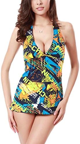 PRIDE S Bikini Swimsuit Split Swimsuit Stripes One-pieces High-cut High-waist High-leg Spa Swimsuit Beach Swimsuit ( Color : A , Size : L )