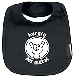 Metal-Kids Hungry For Metal Baby Bib black