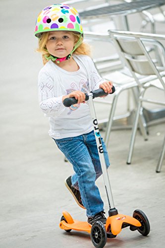 Mini Micro Kinderroller Sporty Kickboard in Neon Orange - 2
