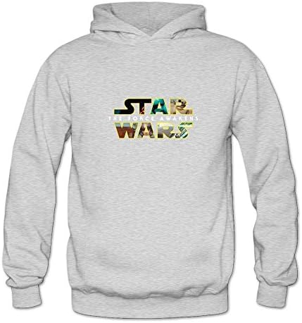 The Force Awakens Star Wars Long Sleeve 100% Cotton Hoodies For Lady -  Brown - 