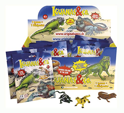 Top Media 000027 Iguanas & Co - Figuras coleccionables (1 Expositor con 22 Bolsas, para coleccionar y intercambiar)