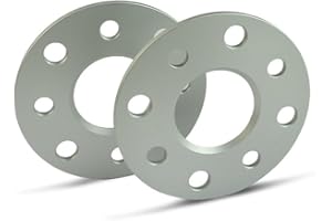 SCC Spurverbreiterung 10205E - silber eloxiert - LK: 100/5+112/5 NLB: 57,1 - 5mm - 2 Stück