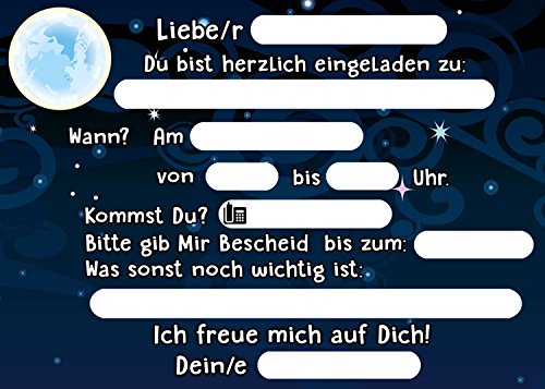 German Trendseller® – 12 x Einladungskarten – Einhorn – ┃ Kindergeburtstag ┃ Mitgebsel ┃ 12 Einladungen - 3