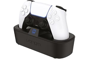 Venom PS5 Controller Turbo Charging Dock | Fast DualSense & Edge Charger with LED Indicator | Quick Charge Station with Smart Protection