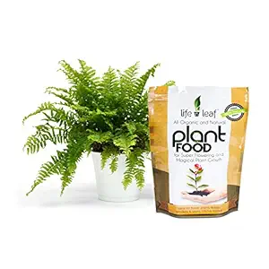 Life n Leaf Natural Organic Plant Food 100% Organic Manure Microbial Plant Food/Nutrients and Bloom Booster for All Flowering Plants, Home Gardens and Potting Mix (1 KG)