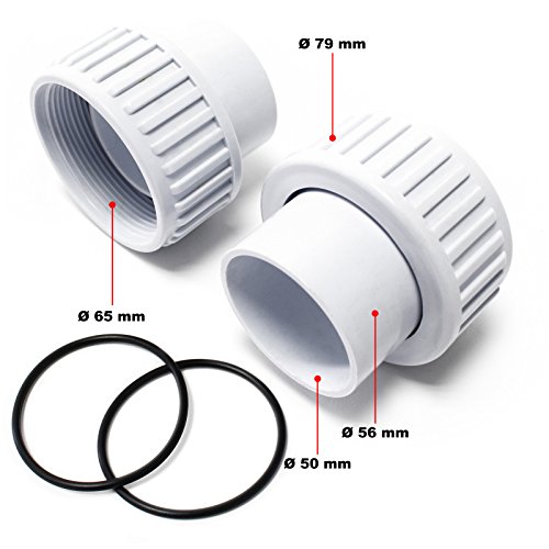 Ersatzteil für Schwimmbadpumpe WilTec 50919 50920 50921 Eingang Ausgang Pool Pumpe