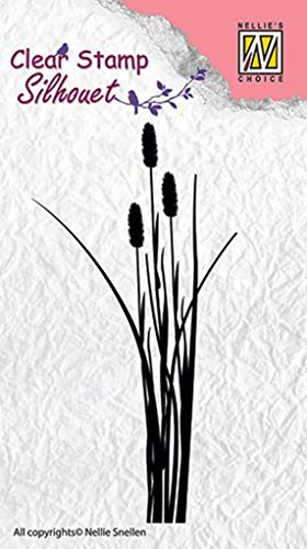 'Nellie Snellen sil003 Silhouette Clear Stamps Ears Of Grass-2 "