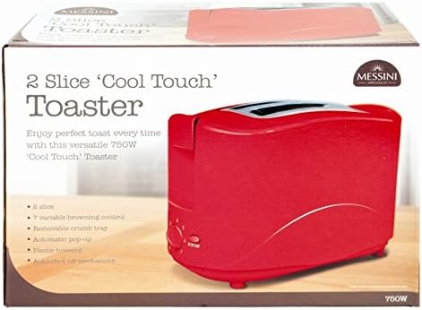 2 Slice Cool Touch Toaster (Red)