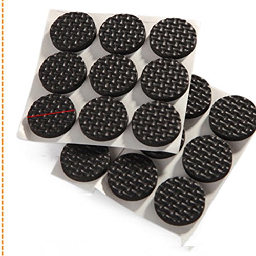 Styleinside 18 pezzi rotondi autoadesivi in gomma antiscivolo per tavoli, sedie, mobili e pavimenti, protezione sicura per i bambini