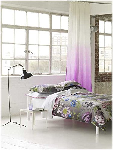 Designer Guild Taie d'oreiller carrée Alexandria, Satin de Coton, Morado, 064 x 064 cm