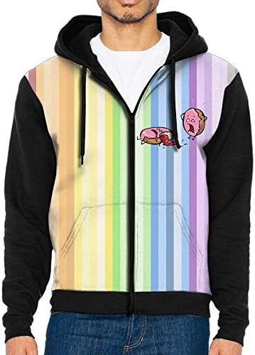 V Gears Men Dead Jelly Donut Funny Design Sports colorful Humor Pocket Long Sleeve T-Shirt With Hat