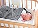 Wallaboo Baby Blanket Noa, 100% Organic Cotton, For Pram, Car Seat, Moses Basket, Crib,  Size 90 x 70 cm, Color: Grey